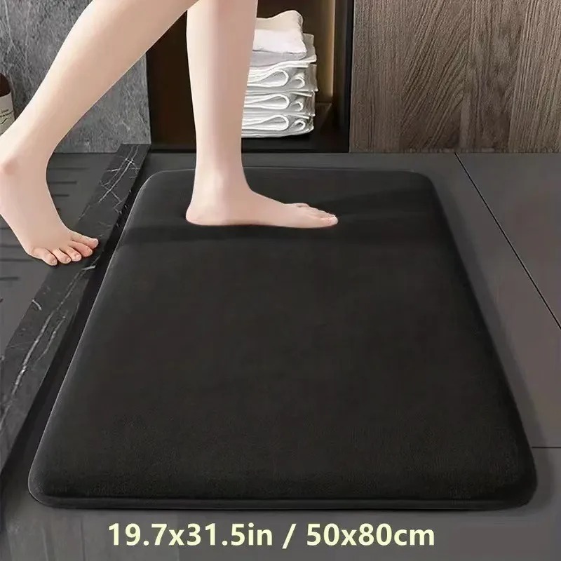Bamboo Bath Mat - Tappetino assorbente Tappetino da bagno antiscivolo