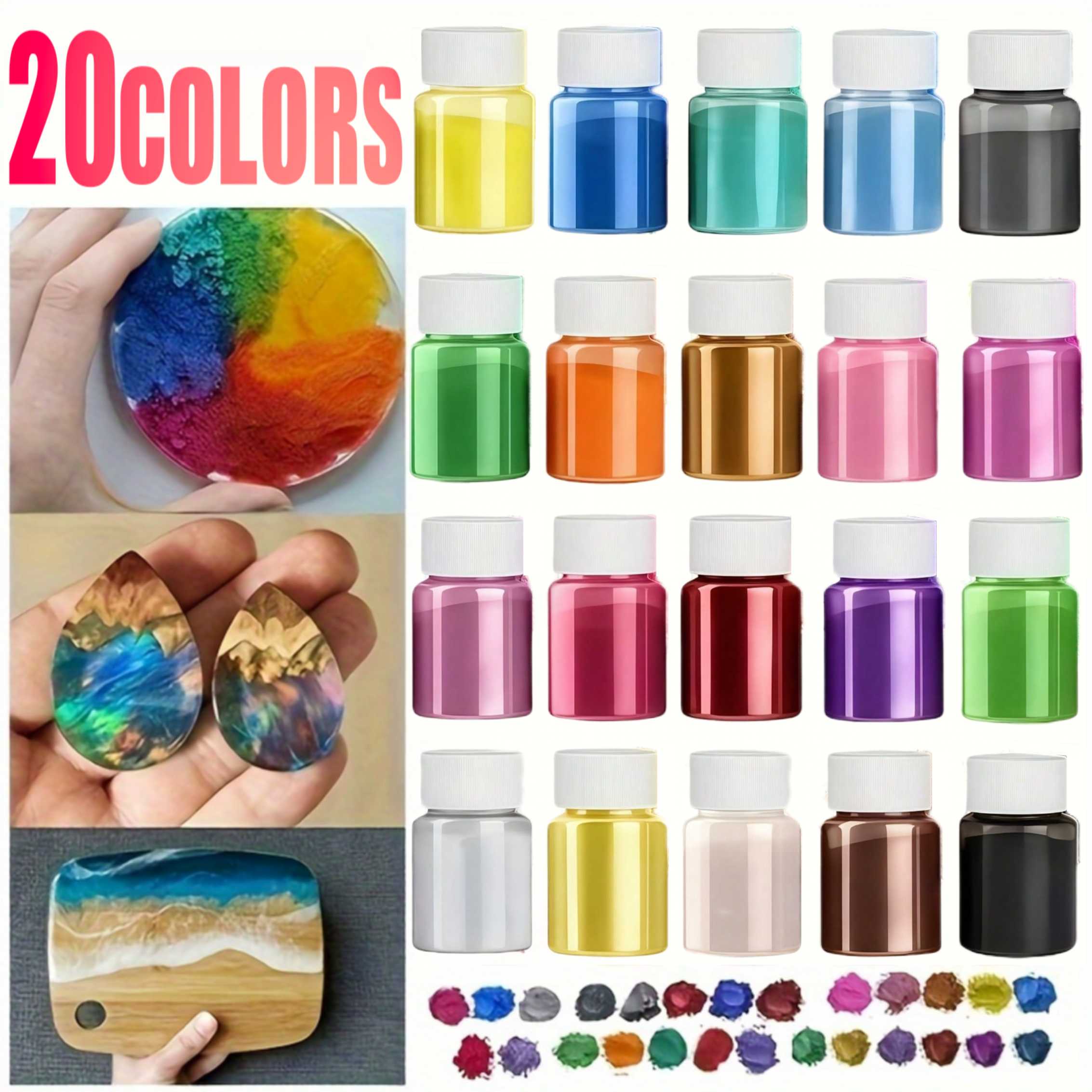 Bath Salts Magnesium - Confezione da 20 colori, 20 ml,