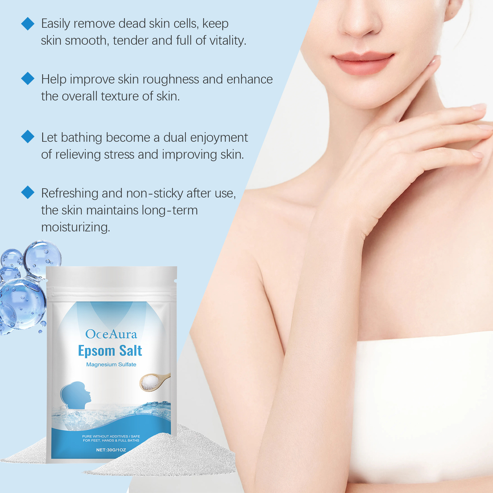 OceAura Sali da Bagno Epsom pe - Bath Salts Magnesium recensione e prezzo