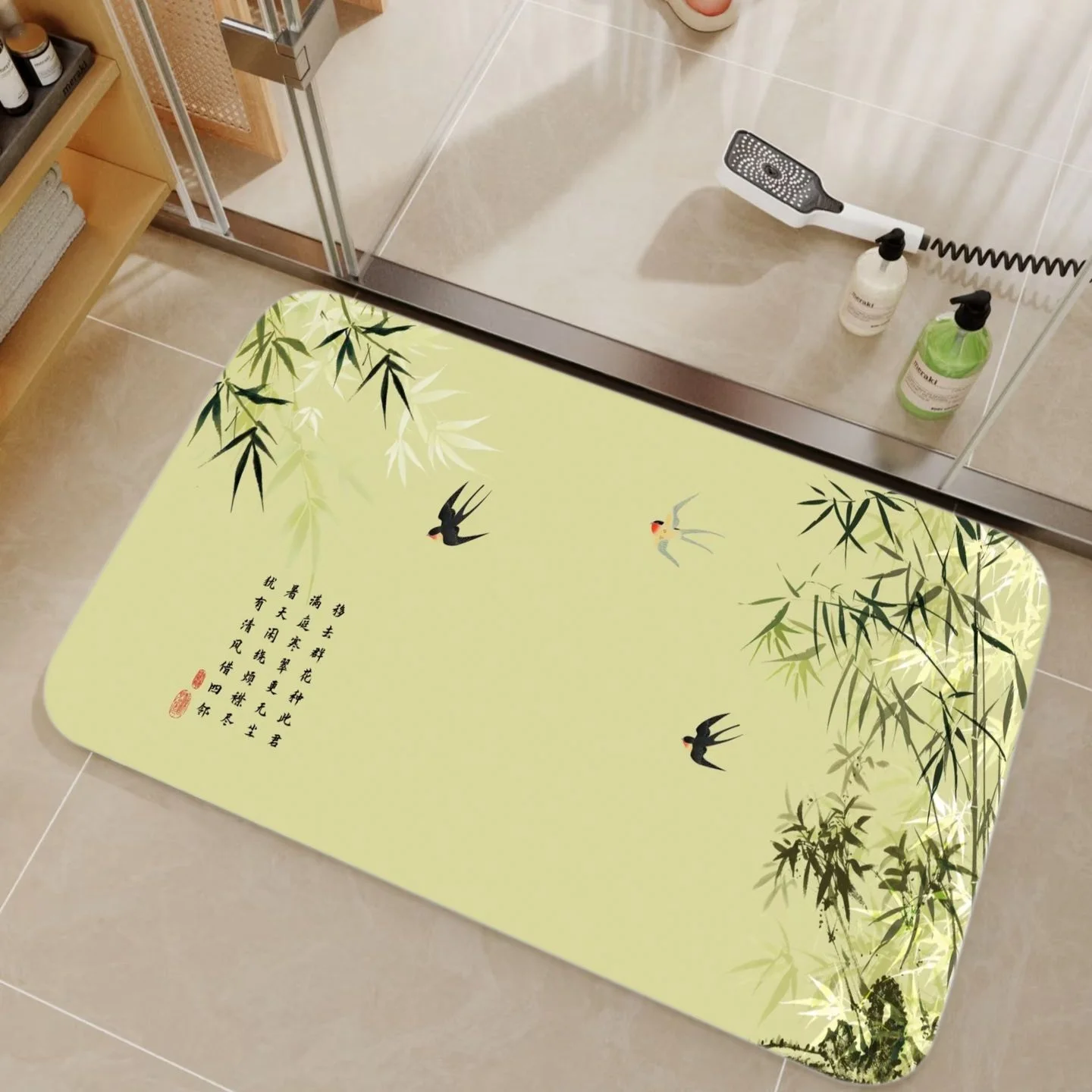 Tappetino da doccia in fango d - Bamboo Bath Mat recensione e prezzo