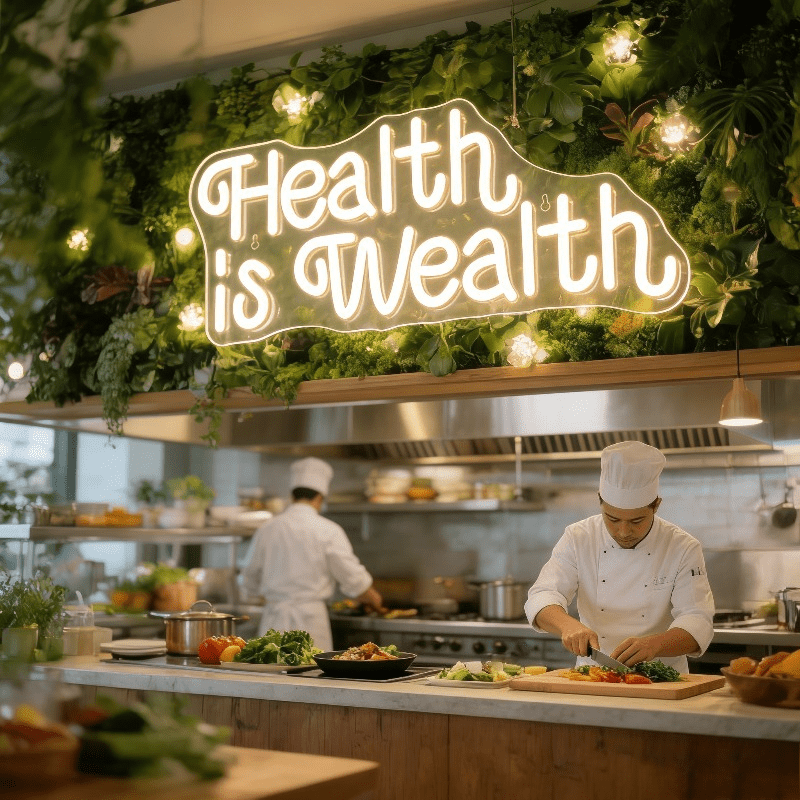 Insegna al Neon LED 'La Salute - Health Wellness Lifestyle recensione e prezzo